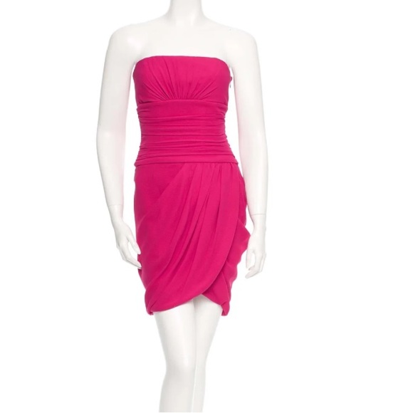 Giambattista Valli Pink Strapless Dress Size XXS 38